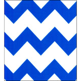 chevron blue oilcloth swatch