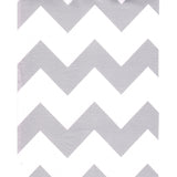 chevron silver oilcloth swatch