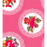 doily pink oilcloth swatch