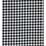 gingham black oilcloth swatch