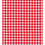 red gingham oilcloth swatch