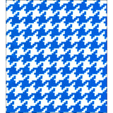 houndstooth blue oilcloth swatch