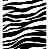 zebra black oilcloth swatch