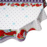 freckled sage watermelon purple round tablecloth