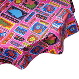 FreckledSage.com Menagerie Pink Round Tablecloth