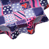 FreckledSage.com Round Tablecloth Patchwork Purple