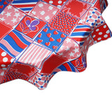 FreckledSage.com Round Patchwork Red