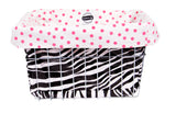 Freckled Sage Oilcloth Bike Bag Zebra