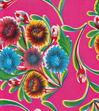 Freckled Sage Oilcloth Swatch Bloom Pink