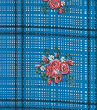 Freckled Sage Oilcloth Swatch Bouquet Blue