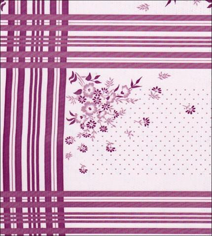Freckled Sage Oilcloth Swatch Corn Flower Purple