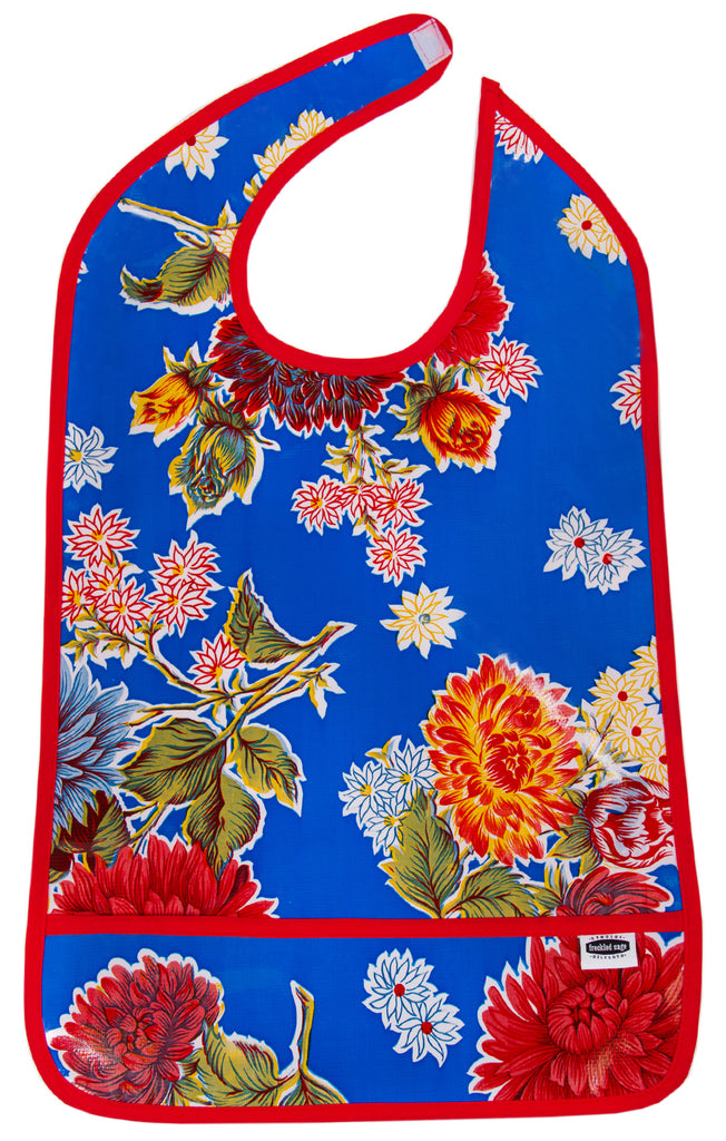Freckled Sage Adult Bib Mum Blue