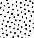 Freckled Sage Oilcloth Swatch Dot Black