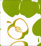 Round Oilcloth Tablecloths in Mod Apple Lime Green