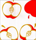 Round Oilcloth Tablecloths in Mod Apple Red