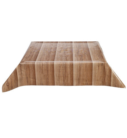 Freckled Sage Oilcloth Tablecloth Faux Bois Primavera