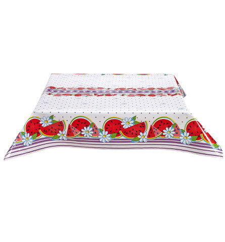 Watermelon Purple Oilcloth Tablecloth