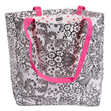 Freckled Sage Oilcloth Market Bag Toile Black