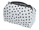 Freckled Sage Oilcloth Travel Bag Dot Black