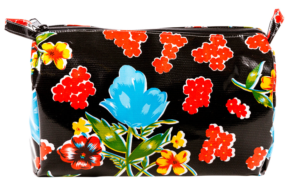 Freckled Sage Oilcloth Travel Bag Black Istanbul