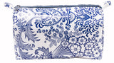 Freckled Sage Oilcloth Travel Bag Blue Toile