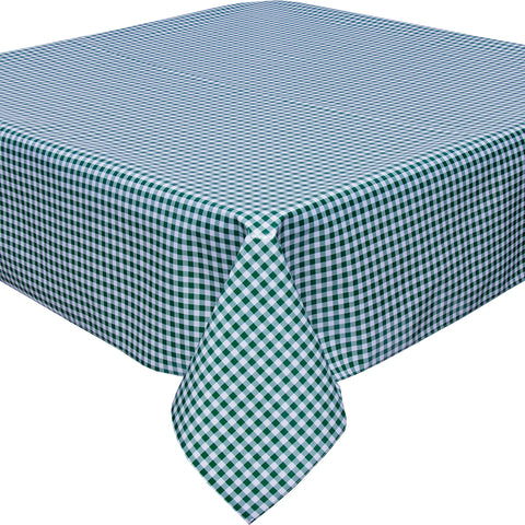 freckled sage gingham green tablecloth