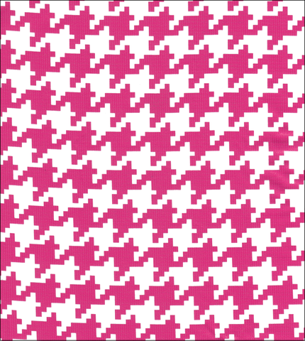FreckledSage.com Pink Houndstooth Swatch