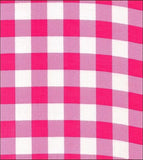 Freckled Sage Oilcloth Fabric Swatch Large Gingham Pink