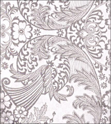 59 x 85 Toile Silver Oilcloth Tablecloth