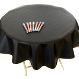 round chalk fabric tablecloth