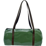 freckled sage army green oilcloth duffel bag