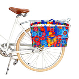 betty's bunch navy blue bike basket tote