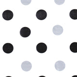 freckled sage big dot black and silver oilcloth swatch
