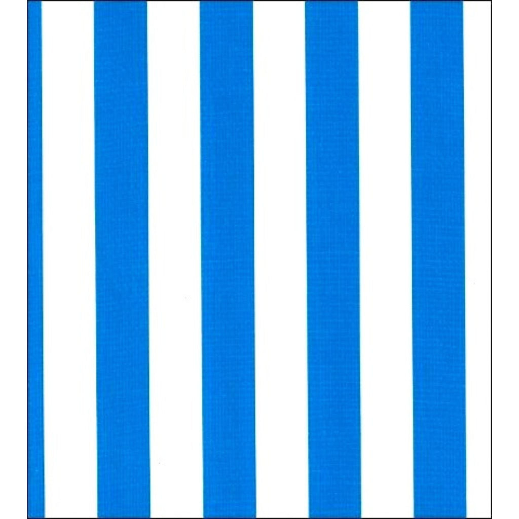 freckled sage stripe blue oilcloth swatch