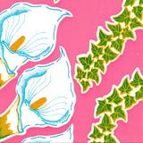 calla lily pink oilcloth swatch