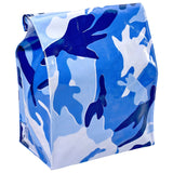 camo blue lunch bag