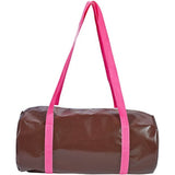 freckled sage chocolate oilcloth duffel bag