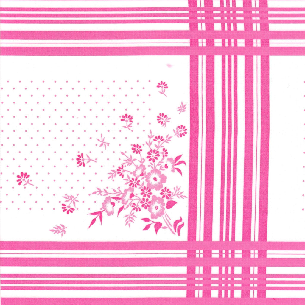 corn flower pink oilcloth swatch