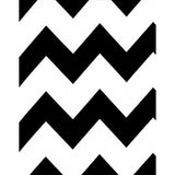 chevron black oilcloth swatch