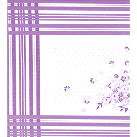 corn flower purple oilcloth swatch