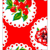 doily 2 red oilcloth swatch