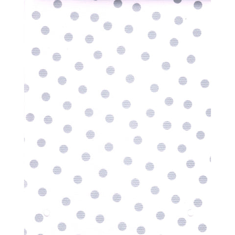 dot silver oilcloth swatch