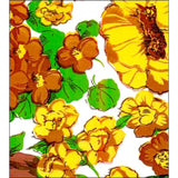 garden yellow oilcloth swatch