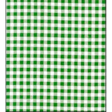 gingham green oilcloth swatch
