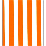freckled sage stripe orange oilcloth swatch