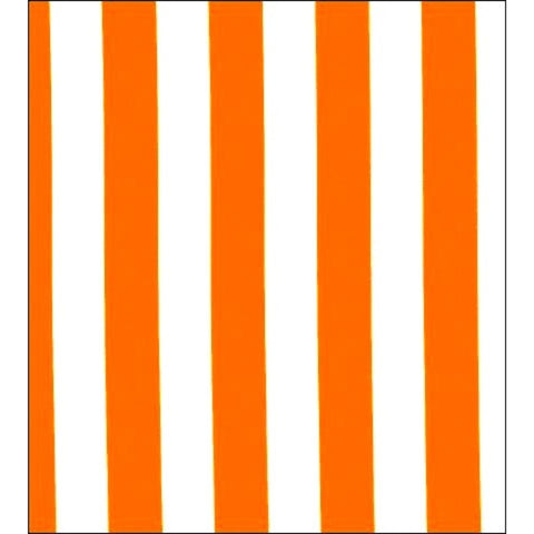 stripe orange oilcloth swatch
