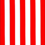 stripe red oilcloth swatch