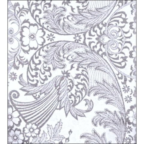 toile silver oilcloth swatch