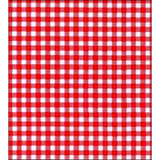 red gingham oilcloth swatch