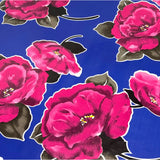 gardenia navy blue oilcloth swatch